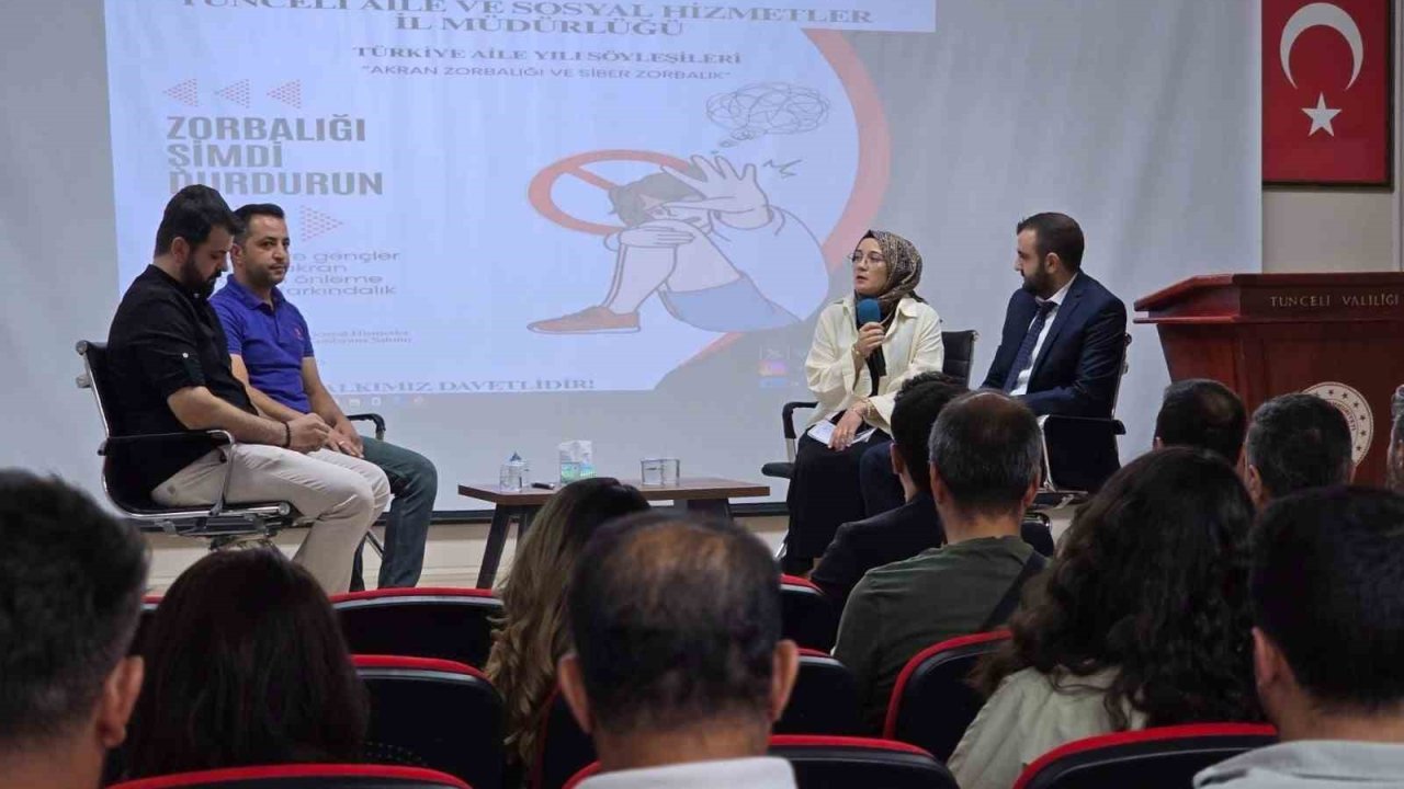 Tunceli’de "Akran zorbalığı ve siber zorbalık" söyleşisi