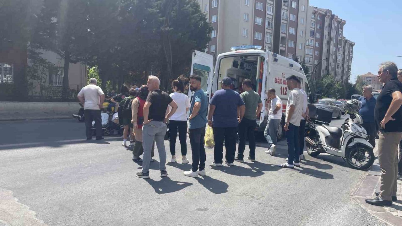 Yaya geçidinden geçen çocuğa otomobil çarptı: 1 yaralı