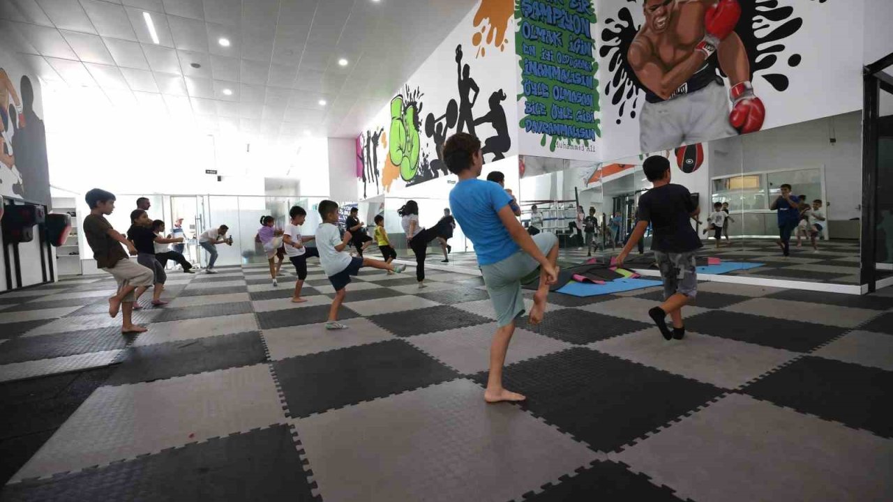 Çocukların yaz tatili dolu dolu geçiyor