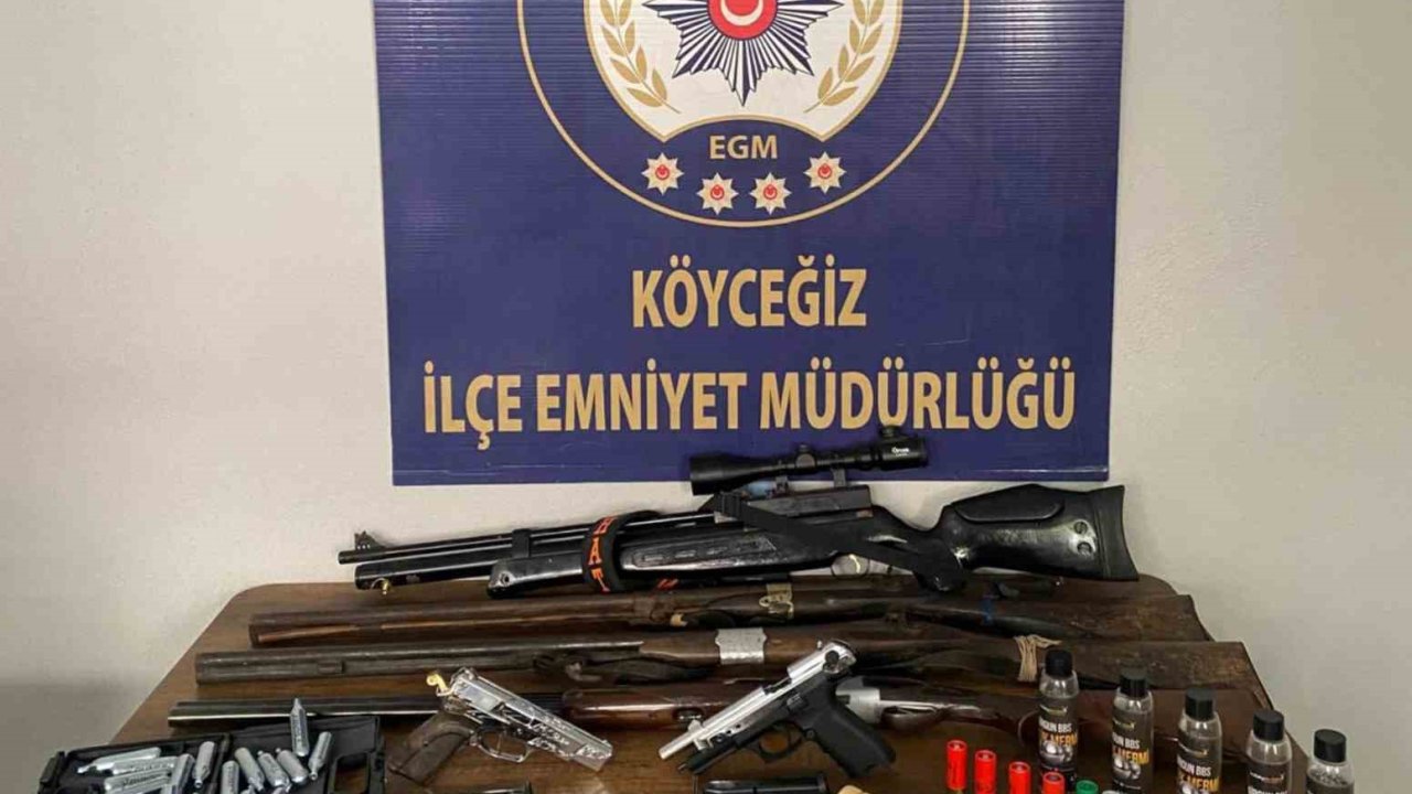 Muğla’da ruhsatsız silah operasyonu