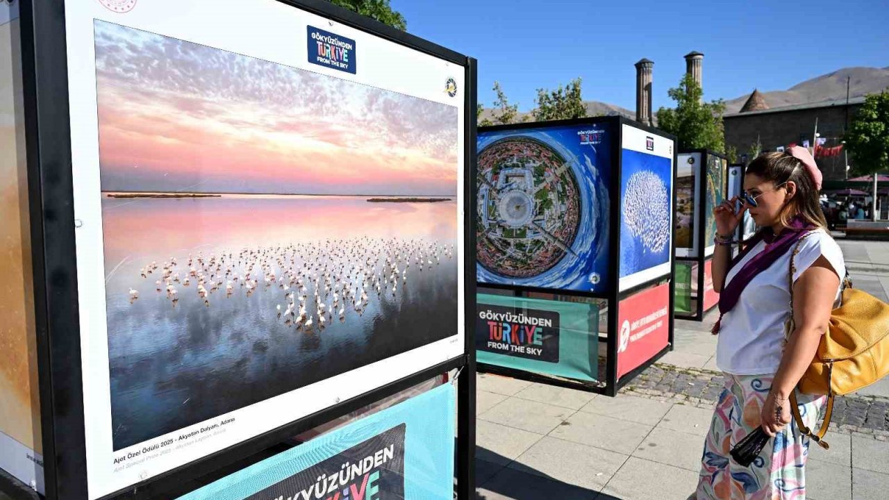 "Gökyüzünden Türkiye fotoğrafları" Erzurum’da sergileniyor