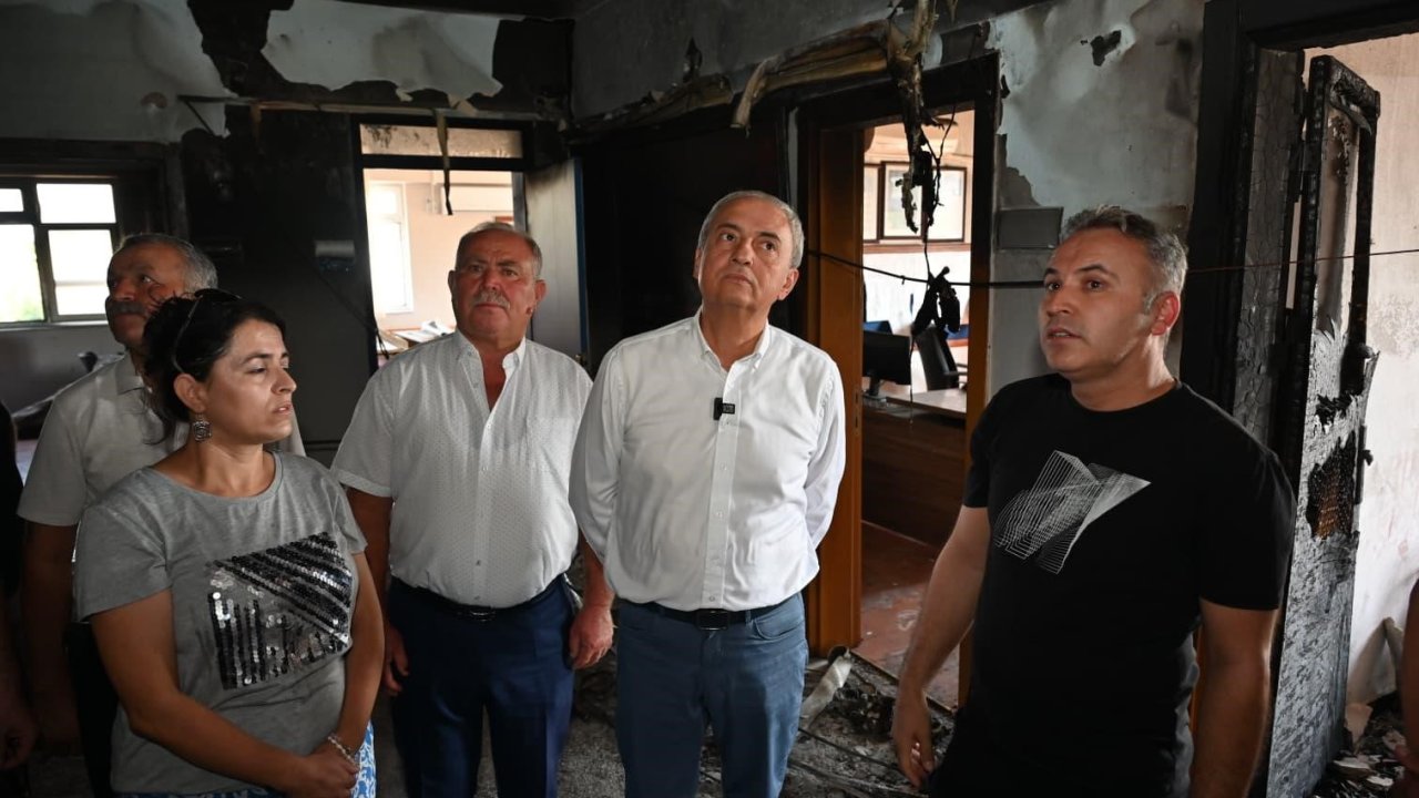 Kepez’den, yangın sonrası Odabaşı İlkokulu’na destek