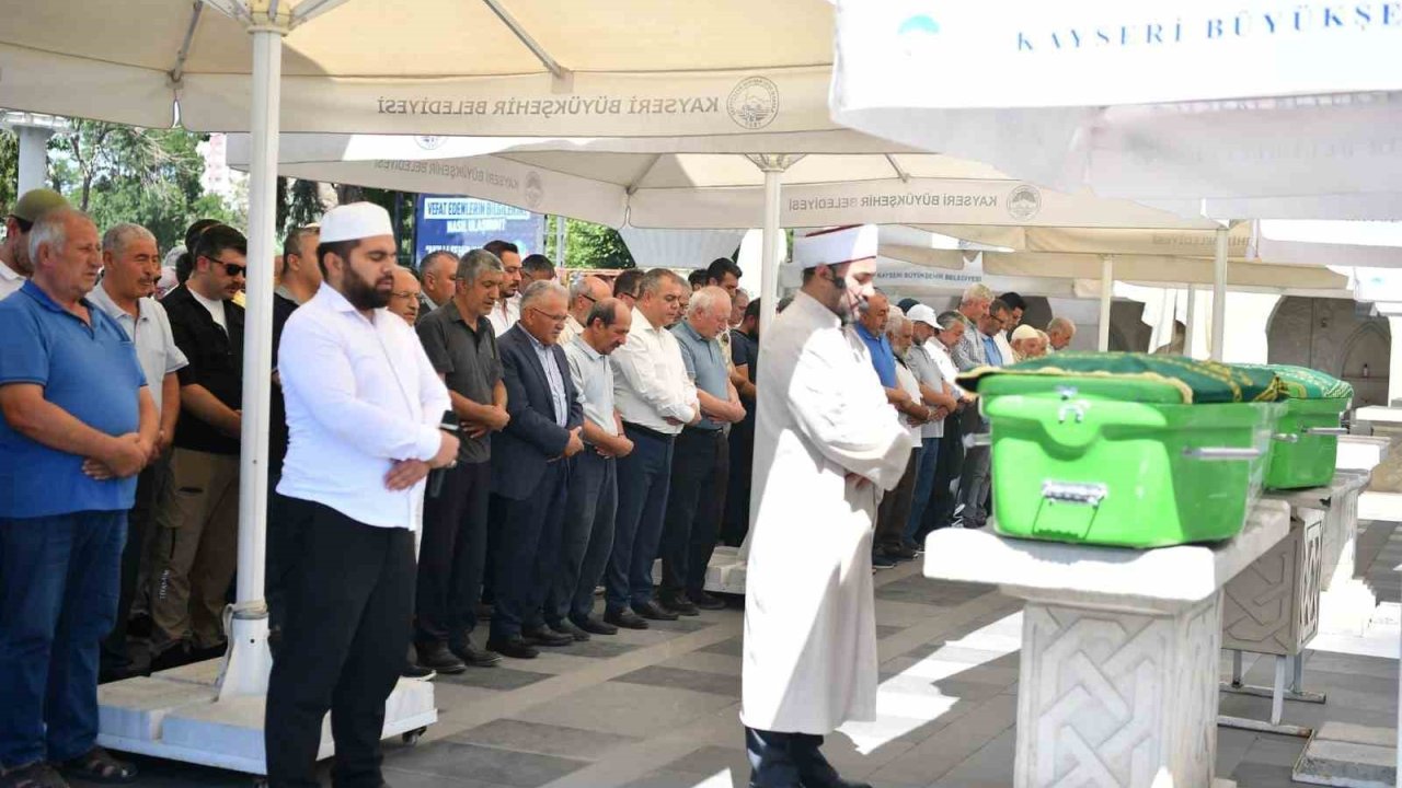 Erciyes Dağı’nda ölü bulunan çift son yolculuğuna uğurlandı