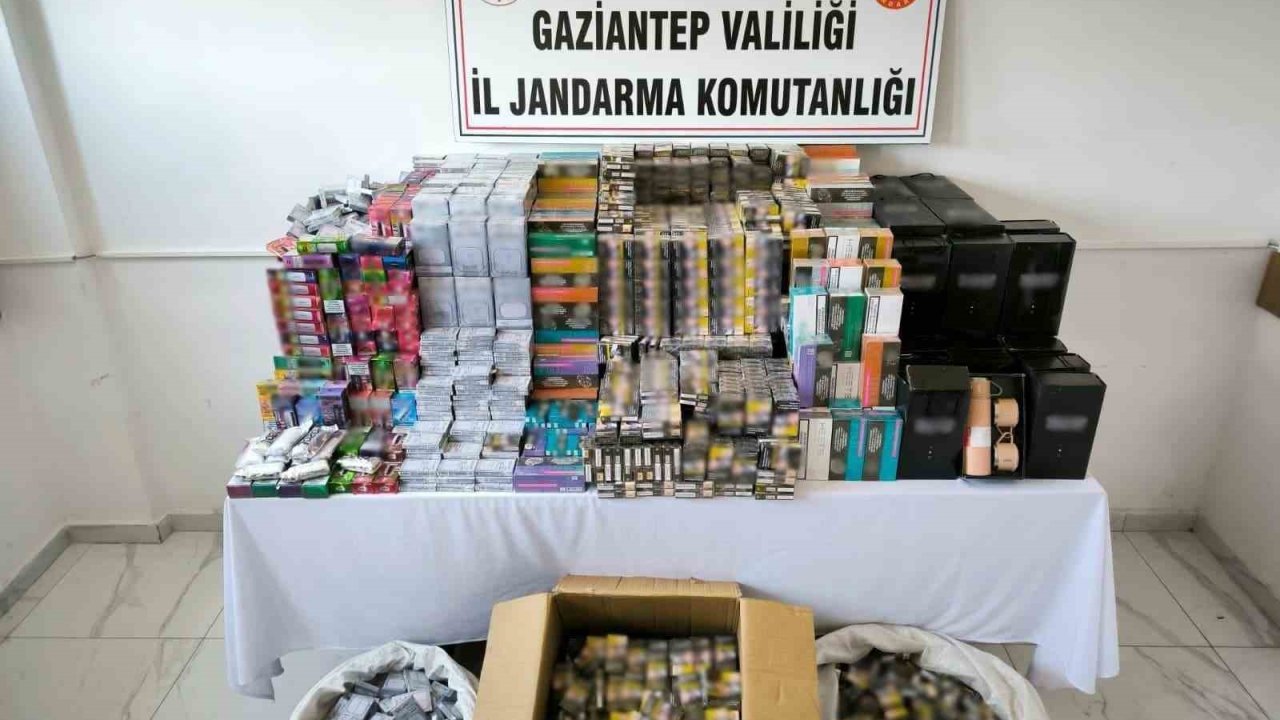 Gaziantep’te 1,5 milyon TL değerinde kaçak sigara ele geçirildi