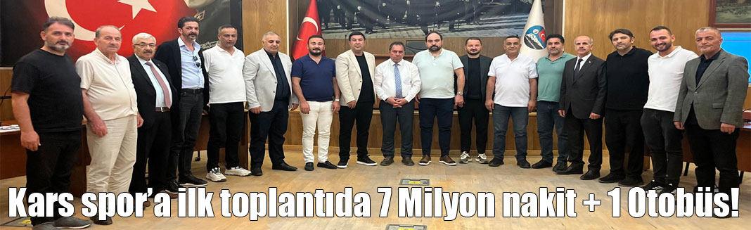 Kars 36 Spor'a büyük destek geldi!