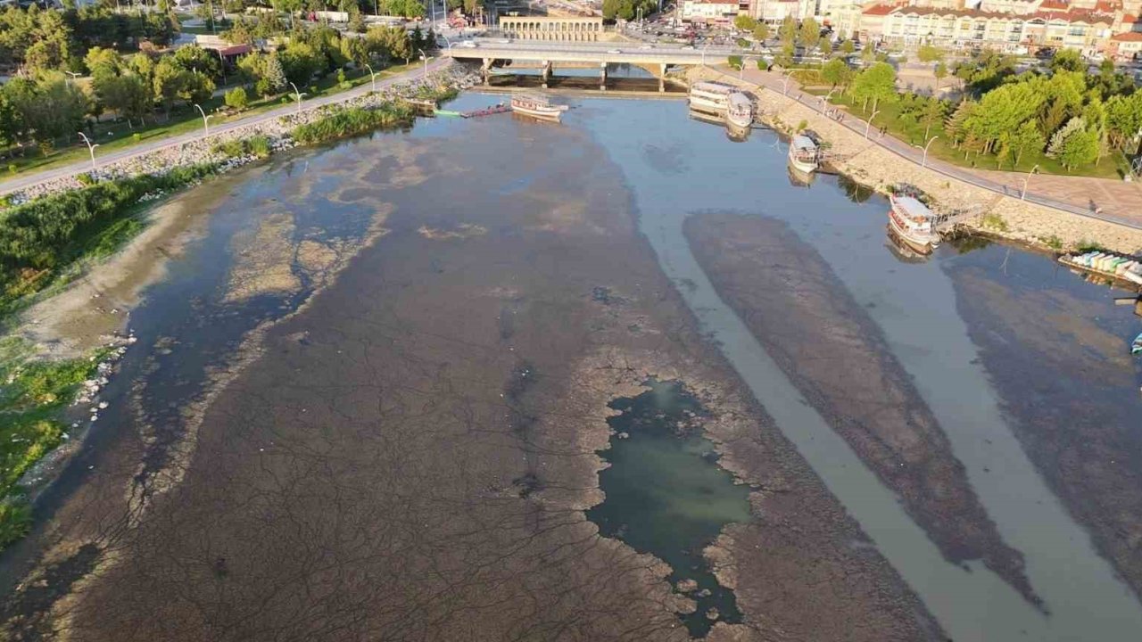 Beyşehir Gölü’nde sular çekildi, yeni adalar ortaya çıktı