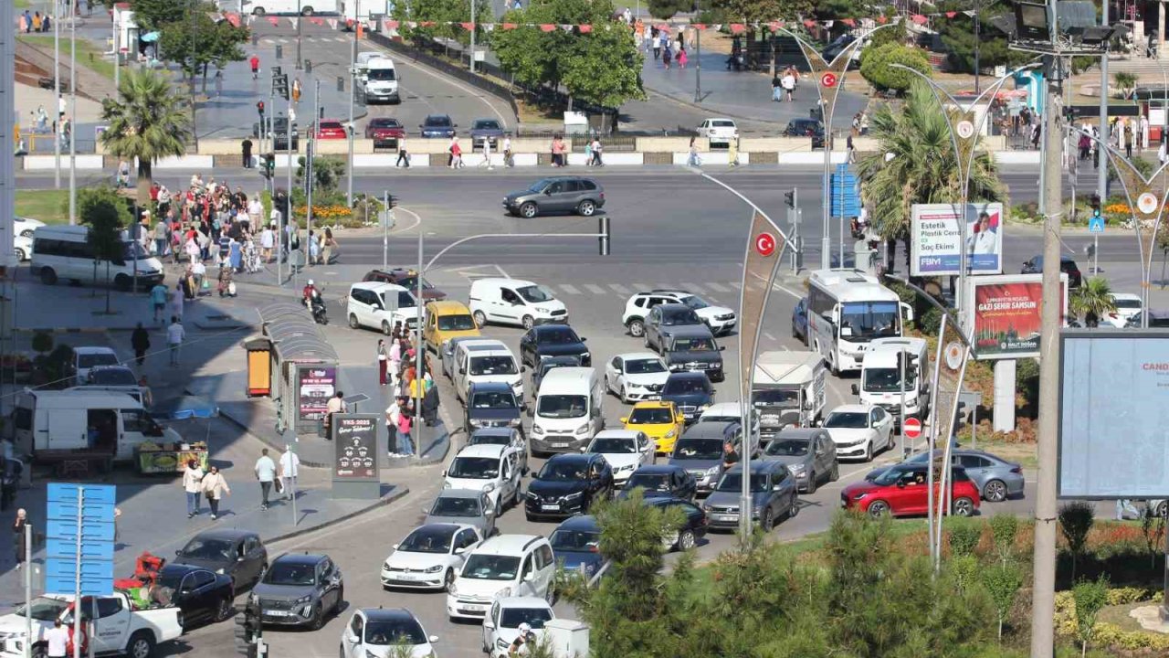 Samsun’da motorlu kara taşıt sayısı bir yılda 40 bin 939 arttı