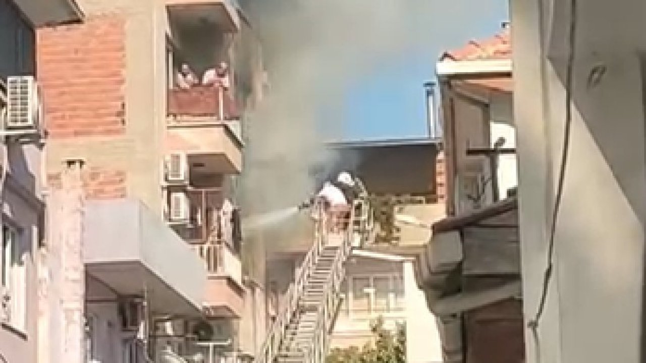 İncirliova’da yangın çıktı, 2 kişi dumandan etkilendi