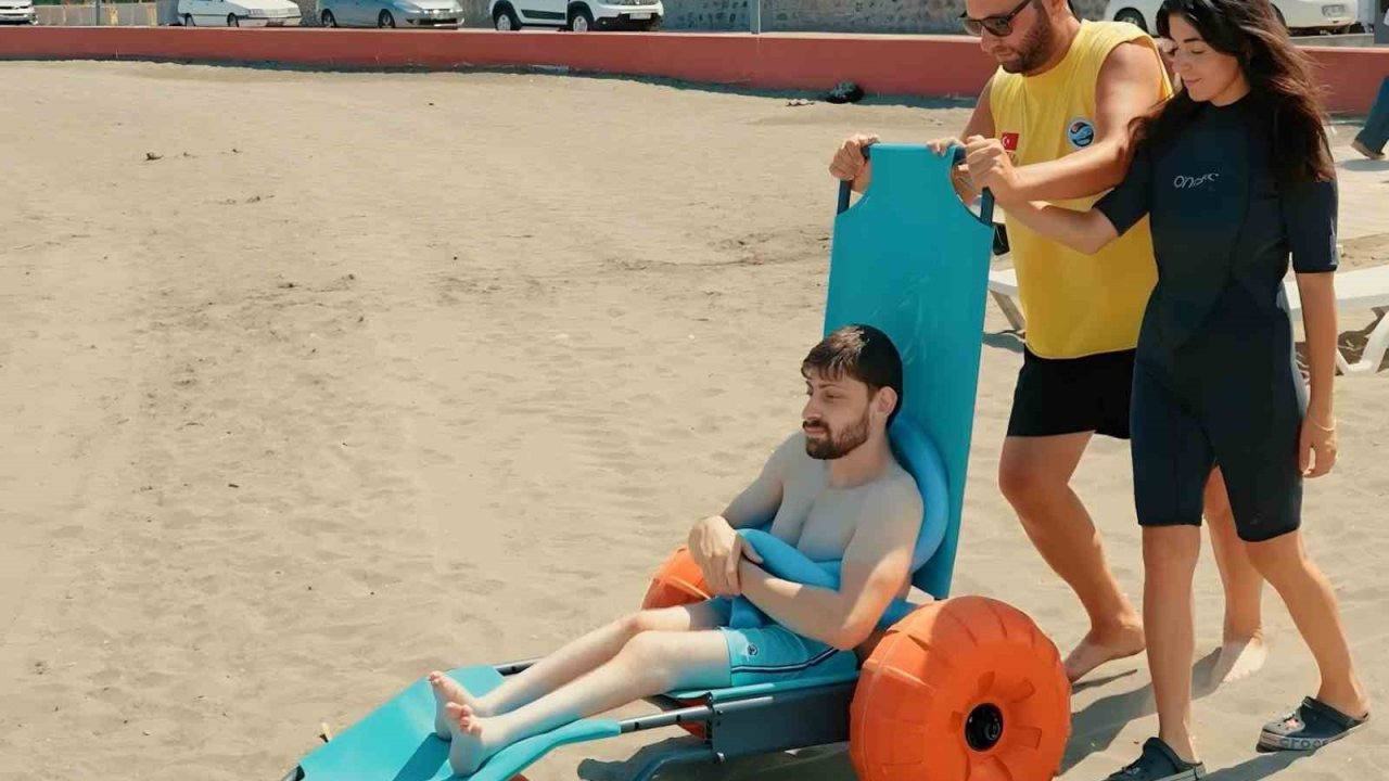 Trabzon’da engelsiz plaj hizmeti beğeni topluyor