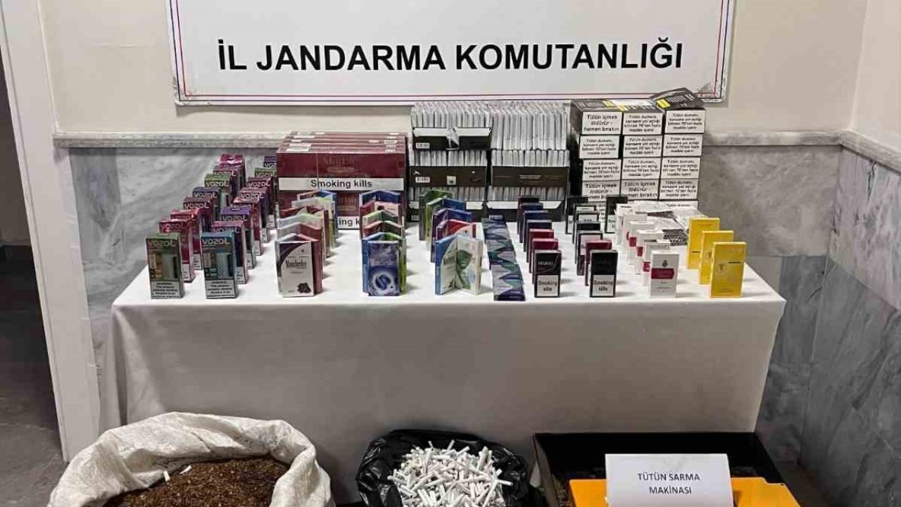 Jandarma ekipleri tarafından 19 kilogram dökme tütün ele geçirildi