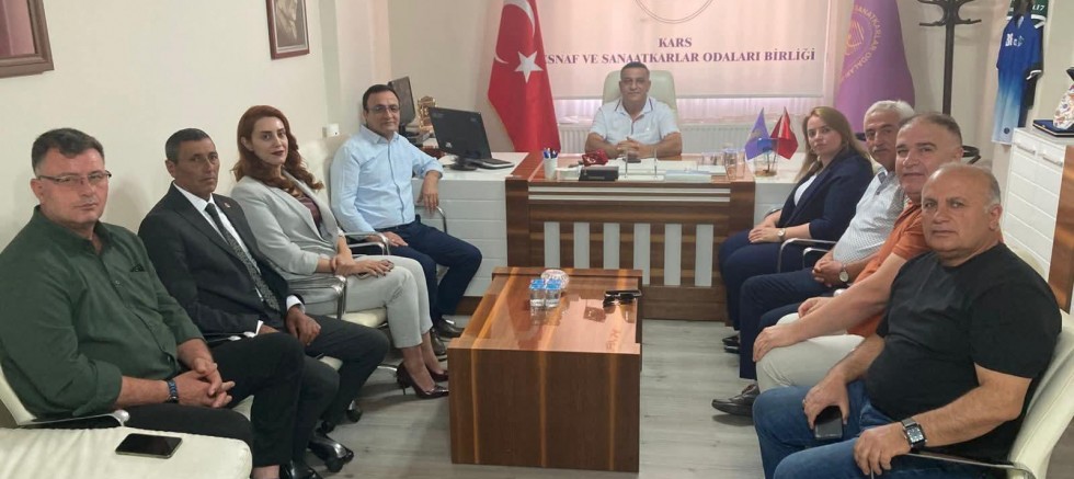 Kars Kent Konseyi’nden ESOB Başkanı Murat Bakırhan’a Ziyaret