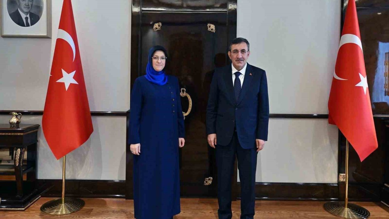 MCBÜ Rektörü Kibar’dan Cumhurbaşkanı Yardımcısı Yılmaz’a ziyaret