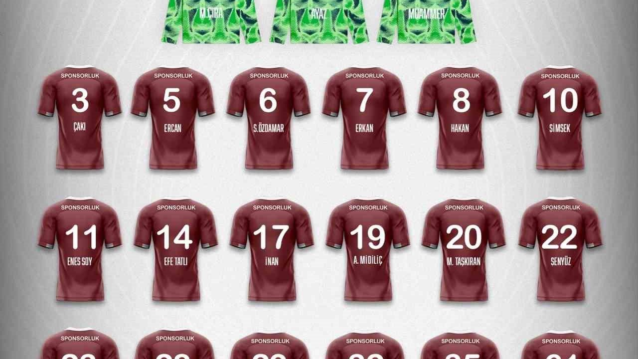 Elazığspor’da forma numaraları belli oldu