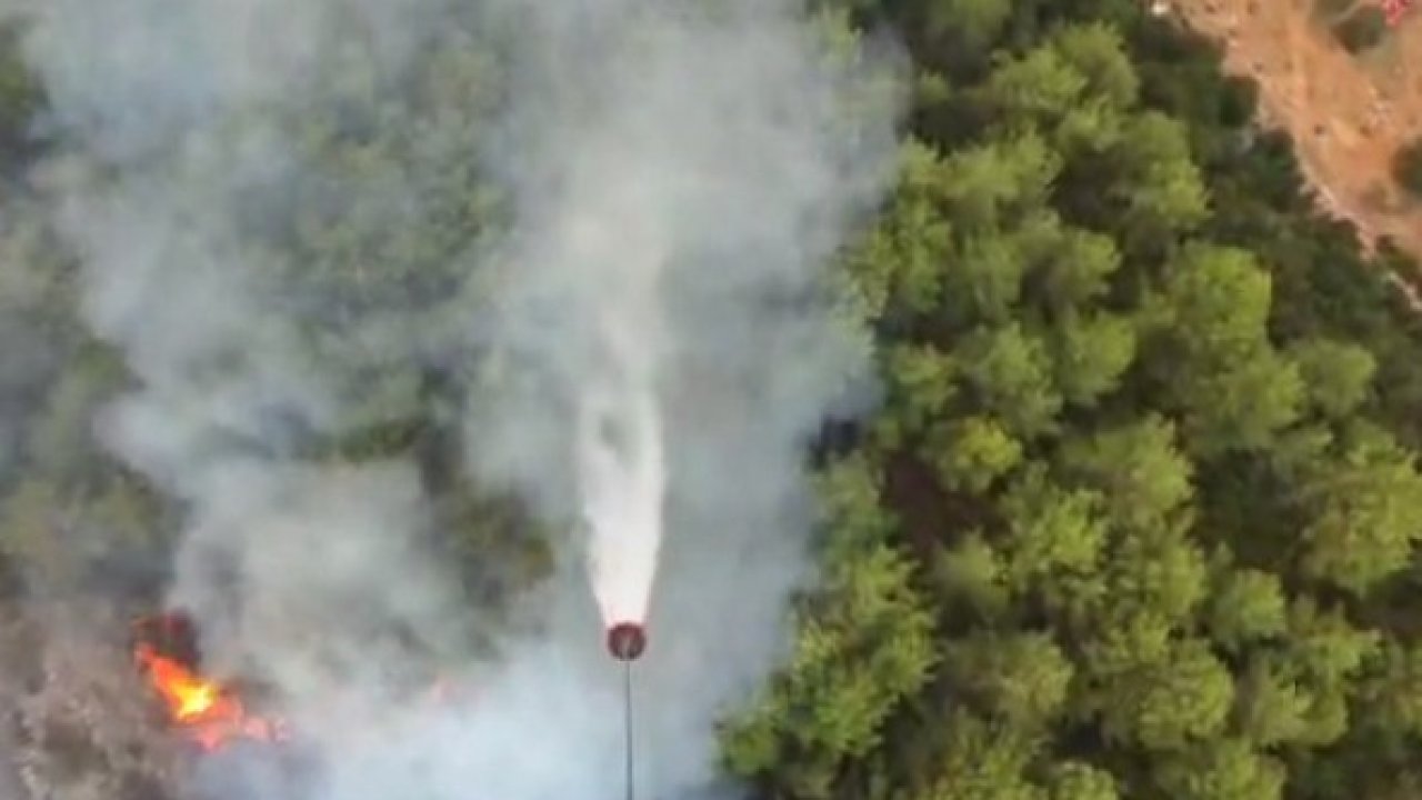 Seydikemer’deki yangına 13 hava aracı ile müdahale ediliyor
