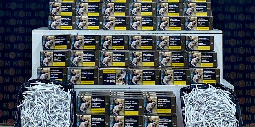 Kars'ta 30 bin doldurulmuş makaron ele geçirdi.