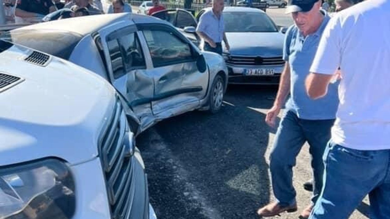 Elazığ’da zincirleme trafik kazası: 1 yaralı