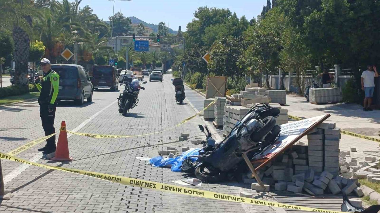Marmaris’te Motosiklet can aldı