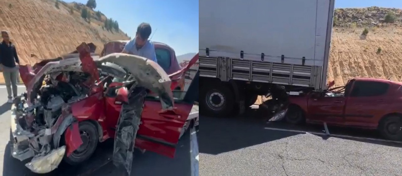 Kars Sarıkamış karayolunda kaza 1 yaralı