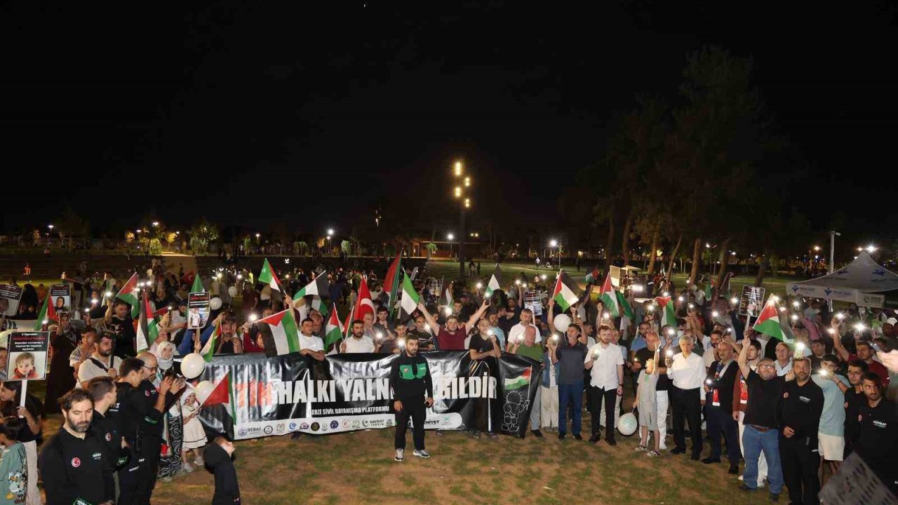 Gebze’den Gazze’ye destek yürüyüşü