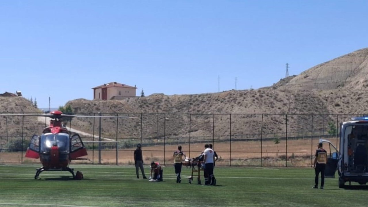 Malatya’da ambulans helikopter 78 yaşındaki hasta için havalandı