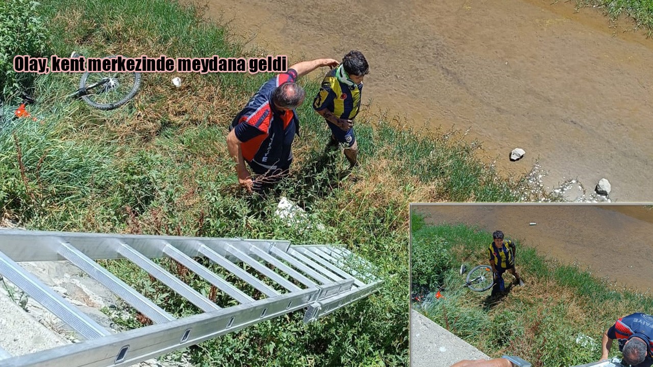 Kars'ta Kanala düşen çocuk kurtarıldı