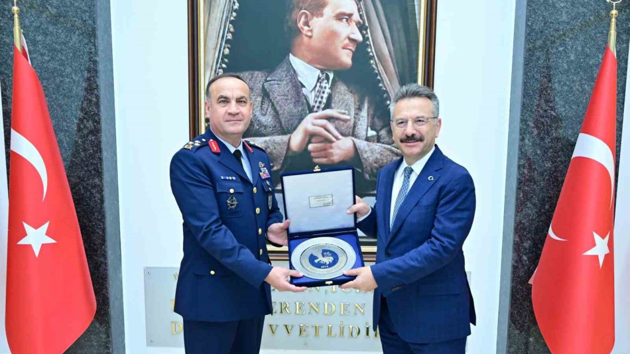 Hava Korgeneral Rafet Dalkıran’dan Vali Aksoy’a ziyaret