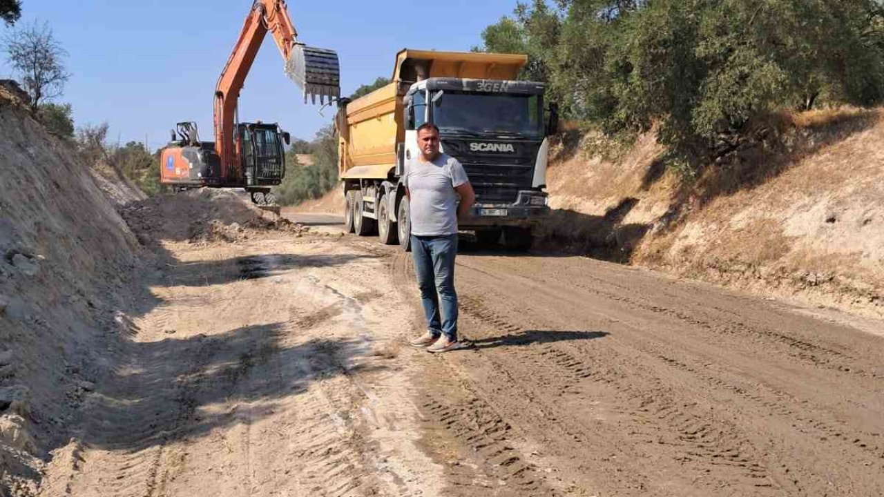 Bozdoğan’da yol çalışmaları sürüyor
