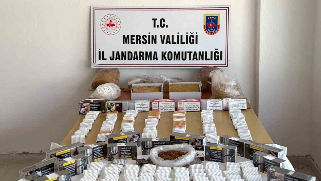 Mersin’de kaçak makaron operasyonu: 3 gözaltı