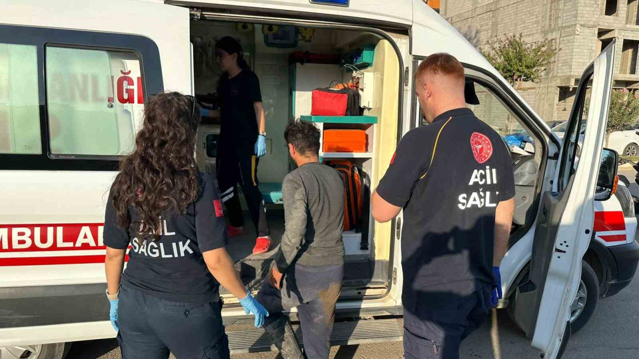 Kontrolden çıkan motosiklet devrildi: 1 Yaralı