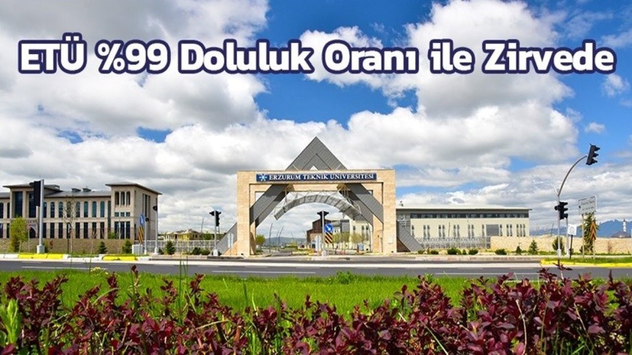 ETÜ yüzde 99 doluluk oranı ile zirvede