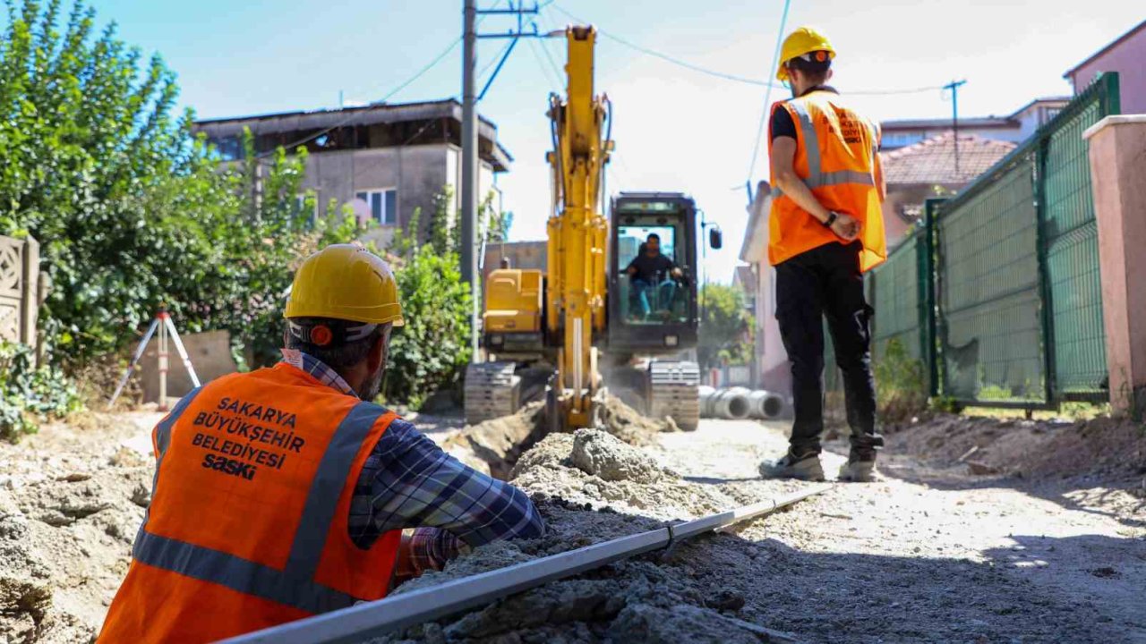 Adapazarı’nın iki mahallesine 3 bin metrelik yeni yağmursuyu hattı