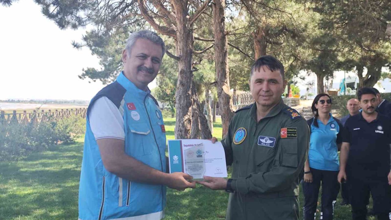 Beyşehir Gölü’nde nefes kesen güç birliği tatbikatı