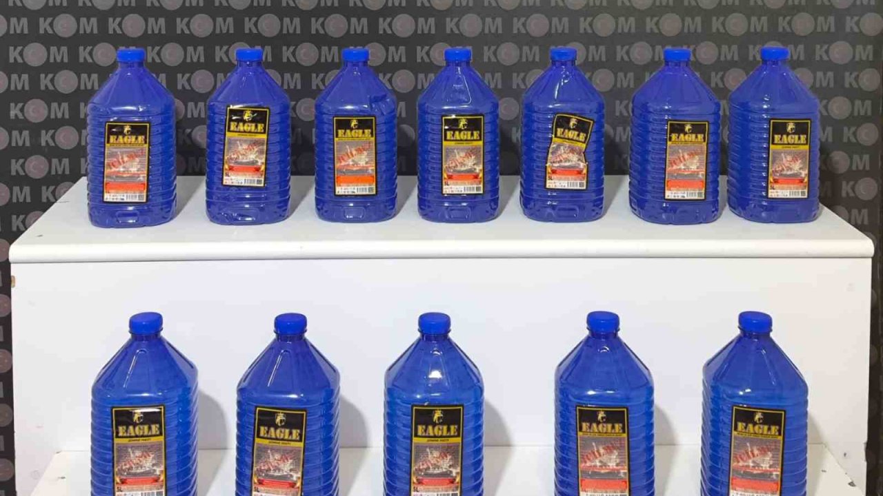 Kırıkkale’de kaçak alkol operasyonu: 60 litre etil alkol ele geçirildi