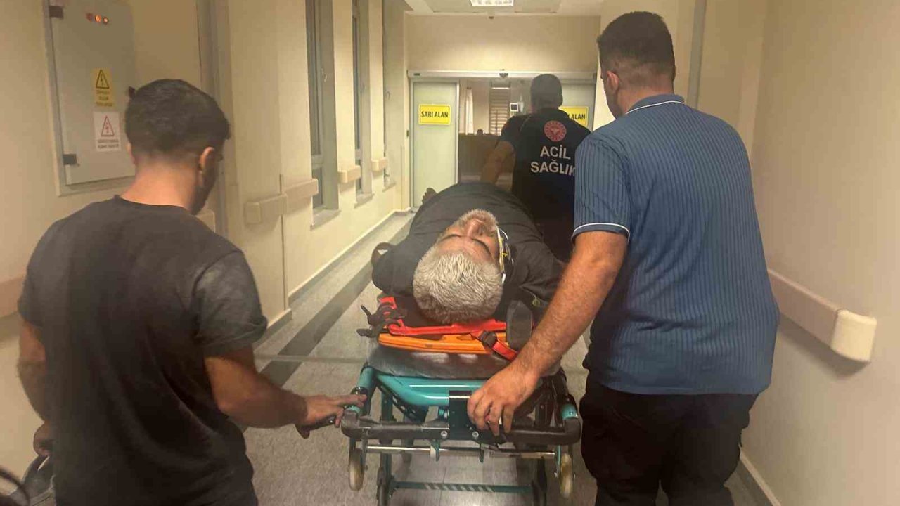 Araç bakım kanalına düşerek yaralandı