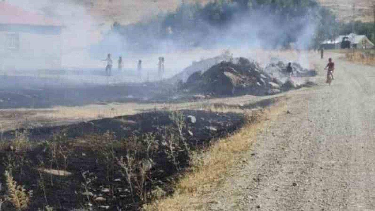 Tutak’ta mera yangını korkuya neden oldu