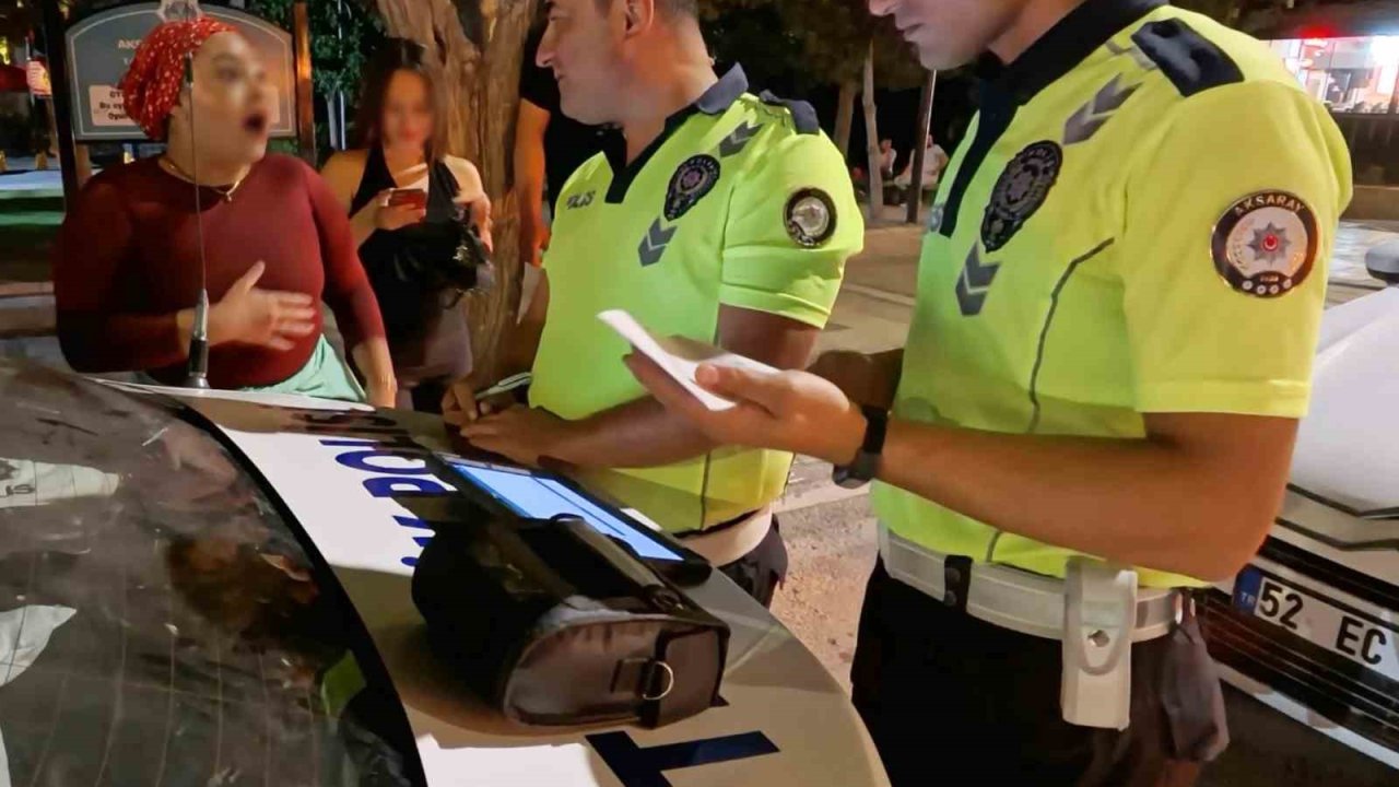Alkollü kadın sürücü, kendini uyaran sürücüyü "Maganda" diye polise şikayet etti