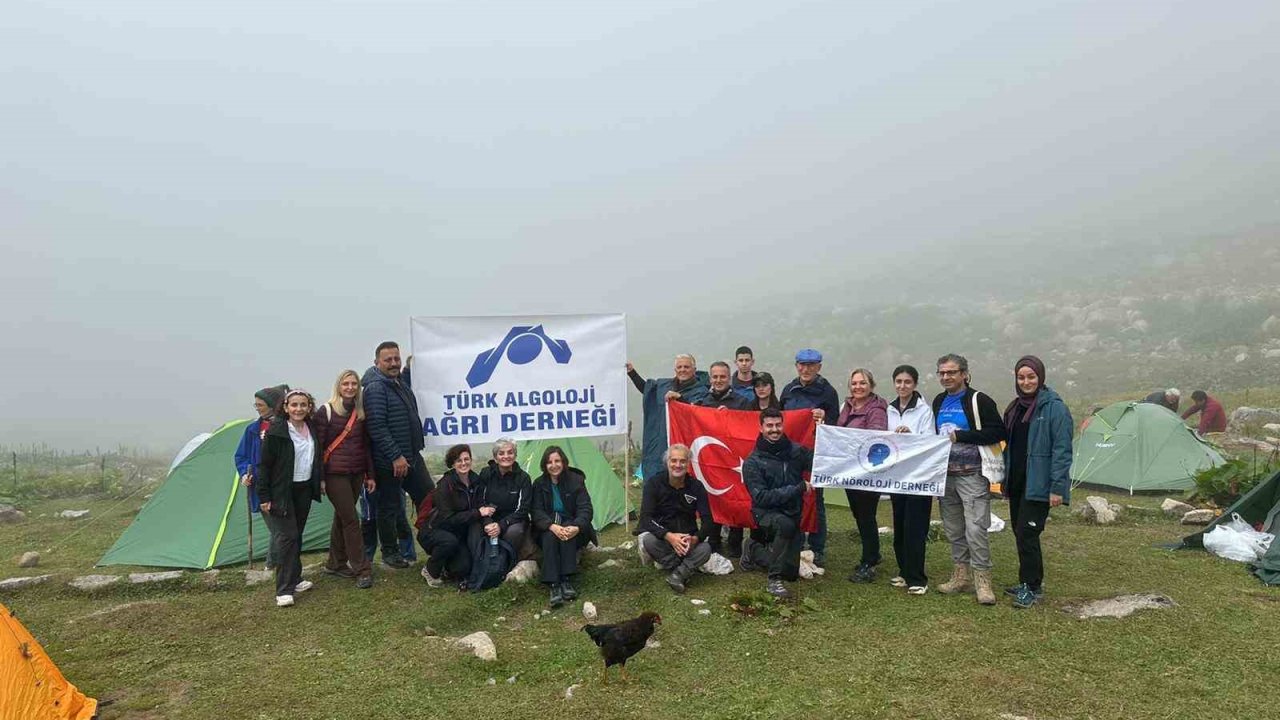 Ağrı tedavisinde farkındalık için zirveye yürüdüler