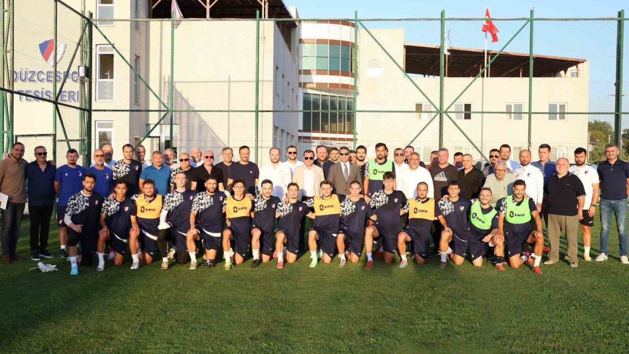 Düzcespor’a destek