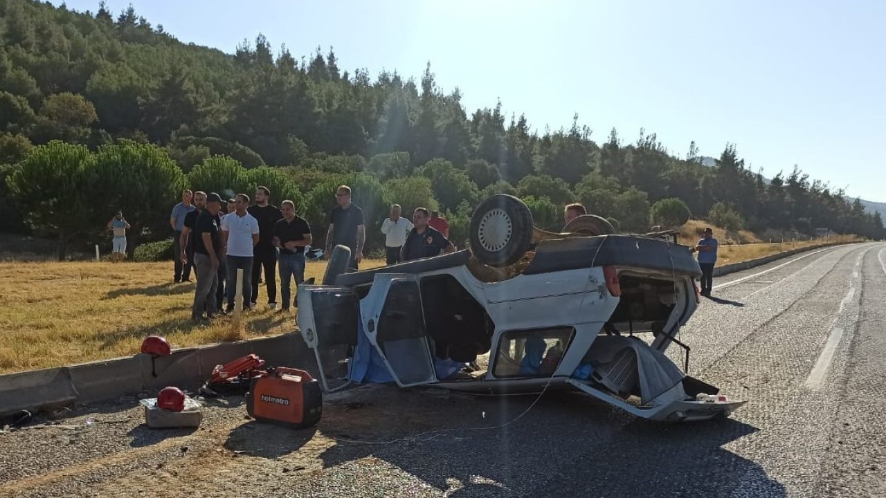 Manisa’da trafik kazası: 1 ölü, 3 yaralı