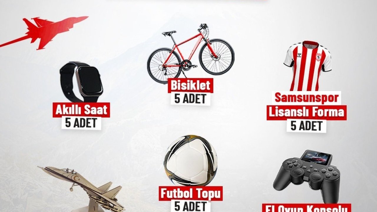 Canik Belediyesi’nden 30 Ağustos’a özel 30 hediye