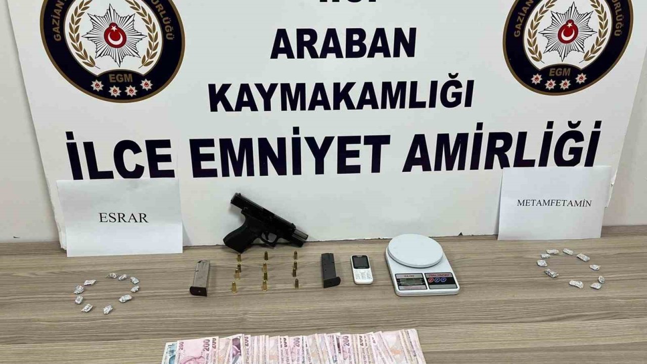 Araban’da uyuşturucu operasyonu: 1 gözaltı