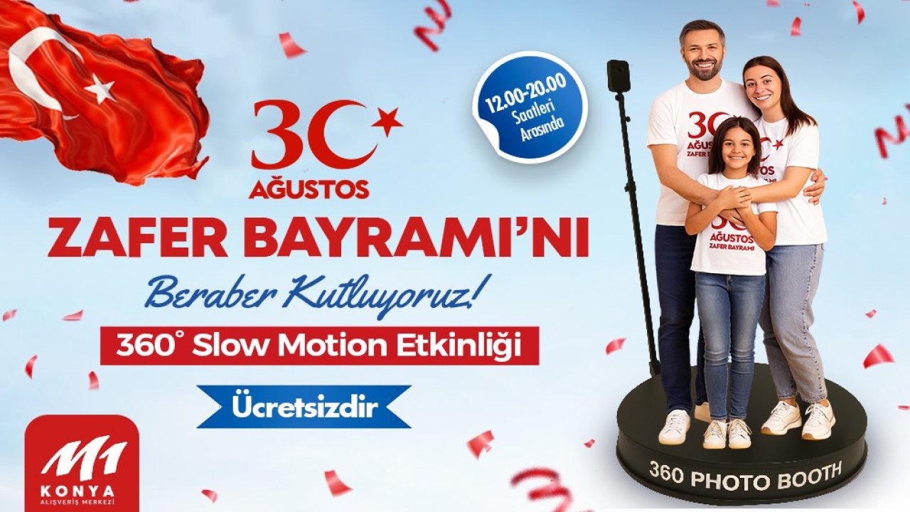 M1 Konya AVM’de 30 Ağustos coşkusu