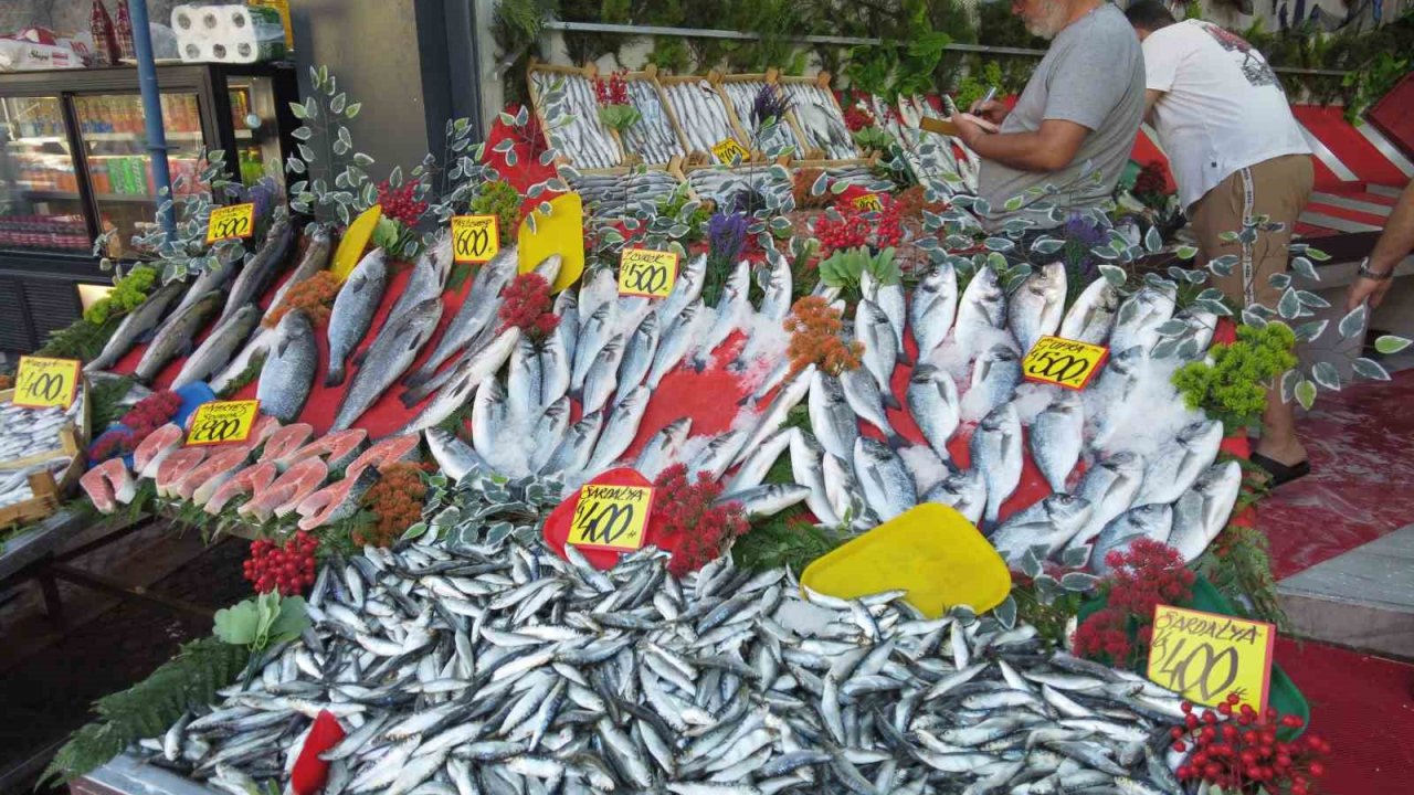 Av yasağının kalkmasıyla balık tezgahları şenlendi