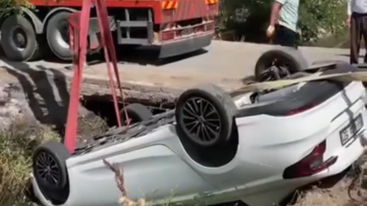 Erciş’te otomobil su kanala uçtu: 3 yaralı