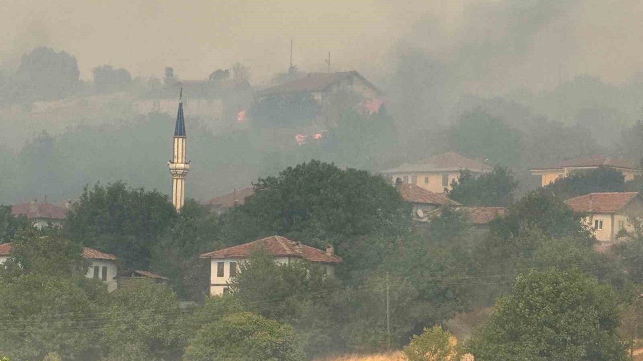 Kastamonu’daki orman yangını köye ulaştı