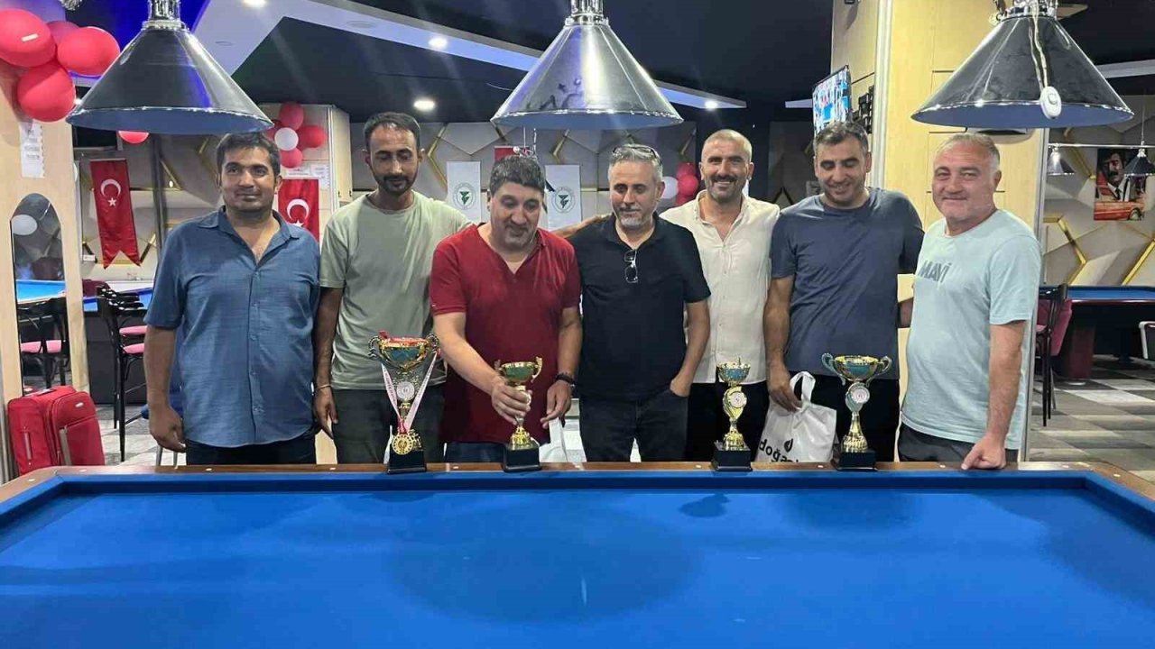 Yozgat’ta bilardo turnuvası büyük ilgi gördü