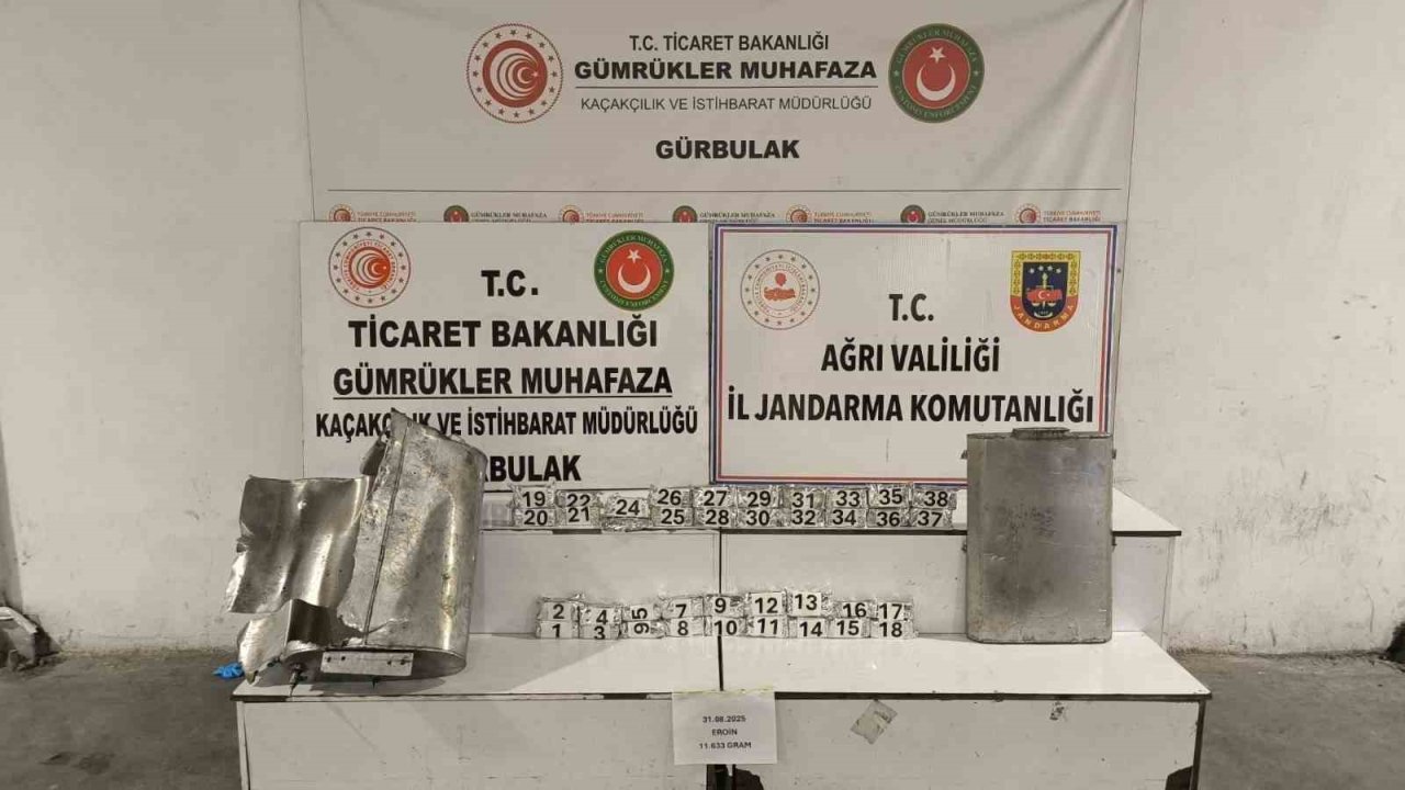 Ağrı’da tırın yakıt deposunda 11 kilo eroin ele geçirildi