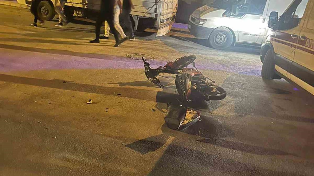 Karapınar’da motosiklet otomobille çarpıştı: 1 yaralı