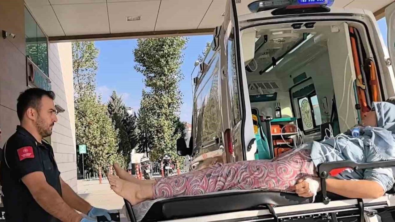 Hayvan çiftliğinde yangın çıktı: 1 kişi hastaneye kaldırıldı