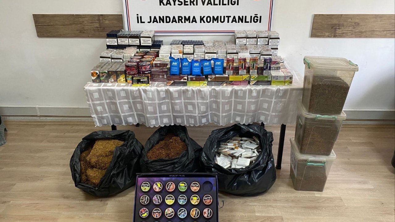 Kayseri’de 20 bin 980 adet doldurulmuş makaron ele geçirildi: 2 gözaltı